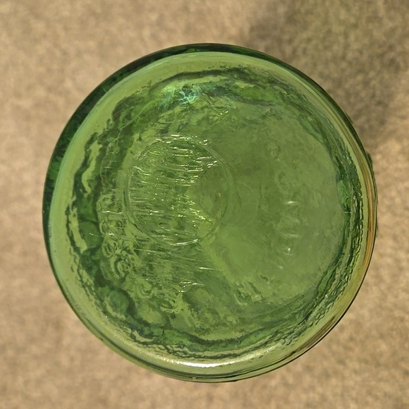 Green Glass Vintage Vase - Picture 3 of 4